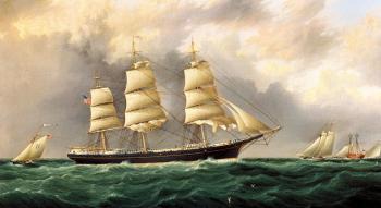 詹姆斯 E 巴特斯沃思 A Ship's Portrait near Sandy Hook 詹姆斯 E 巴特斯沃思 A Ship's Portrait near Sandy Hook